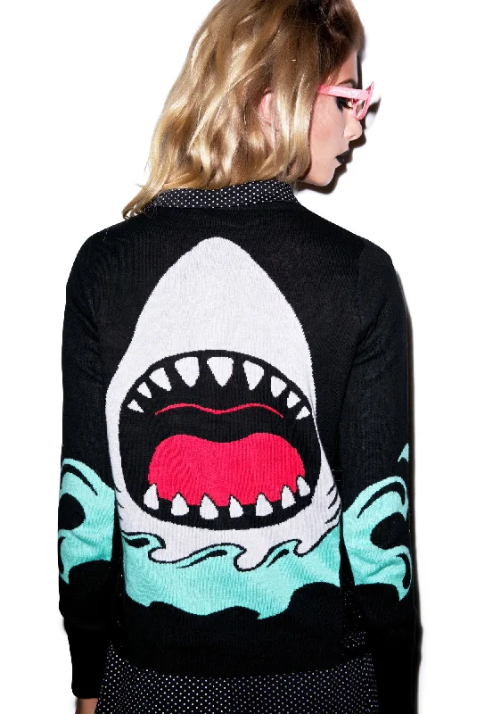 Women's Active Garments For Workouts Jaws Side Slashed Cardigan