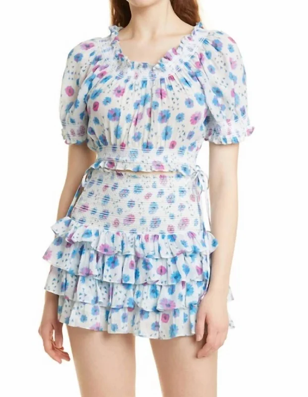 Sporty Streetwear Rosalinda Crop Top In Deep Cotton Candy