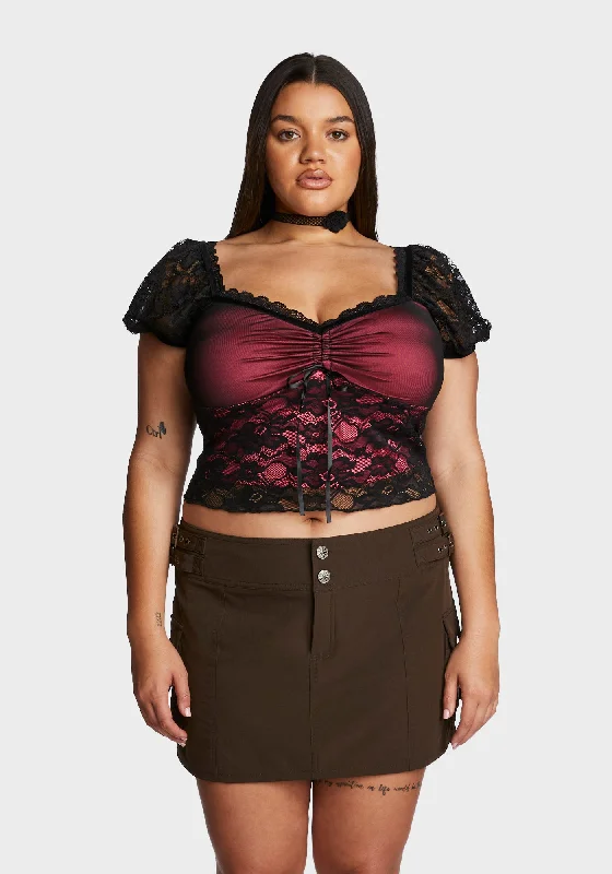 Women's Chic Outerwear Garments Plus Cross-Country Trip Crop Top