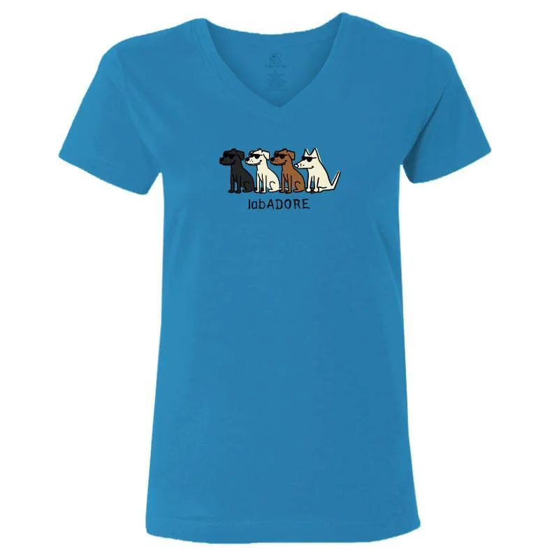 Formal Attire For Women LabADORE - Ladies V-Neck Tee
