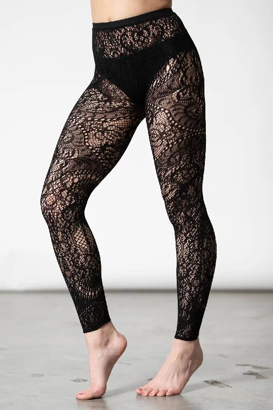 Women's Holiday Outfit Empyrean Lace Leggings
