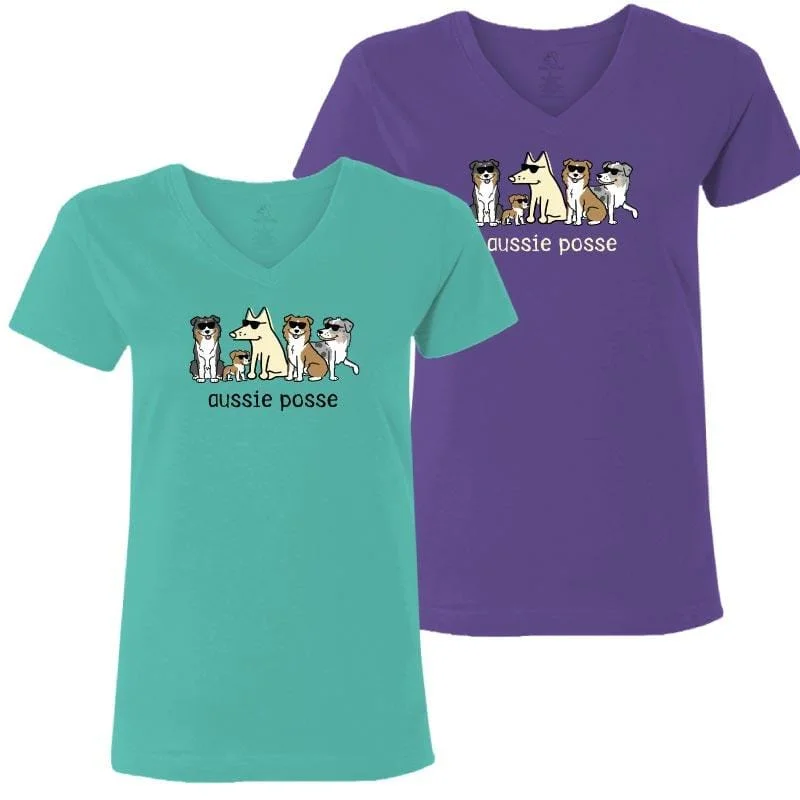 Urban Femme Streetwear Aussie Posse - Ladies T-Shirt V-Neck