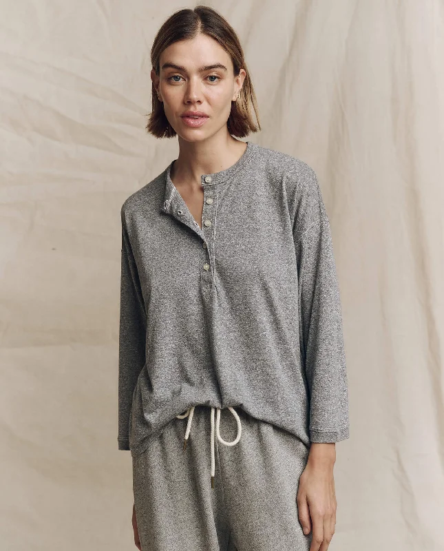 Latest Trends The Shrunken Henley. -- Heather Grey