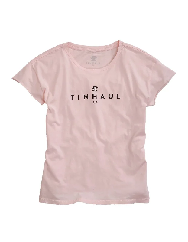 Women's Stylish Vacation Attire Tin Haul Womens Faded Pink 100% Cotton Anvil and Hammer S/S T-Shirt Women's Stylish Vacation Attire Tin Haul Womens Faded Pink 100% Cotton Anvil and Hammer S/S T-Shirt