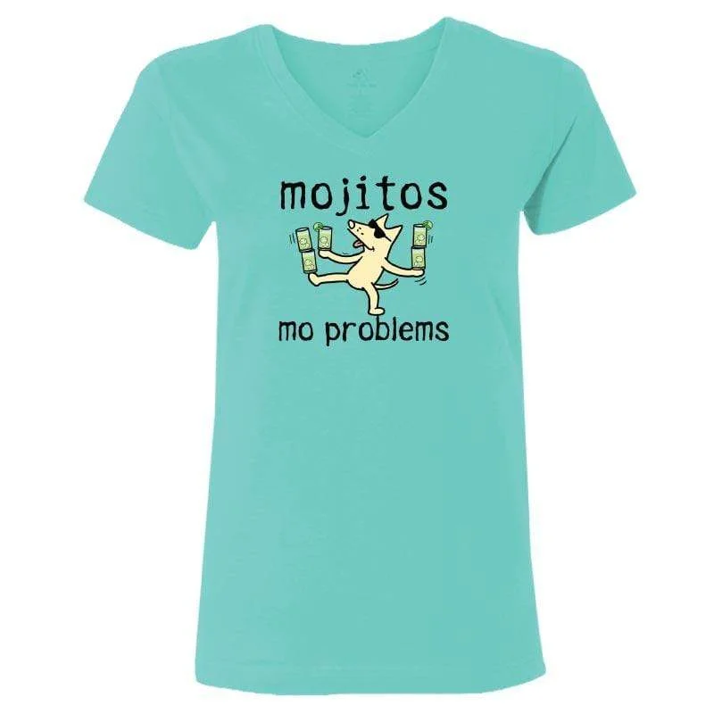 Festival Fashion Mojitos Mo Problems - Ladies T-Shirt V-Neck