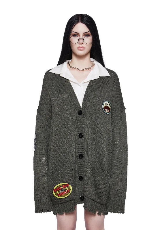 Women Wear Online I Hate Everybody Cardigan
