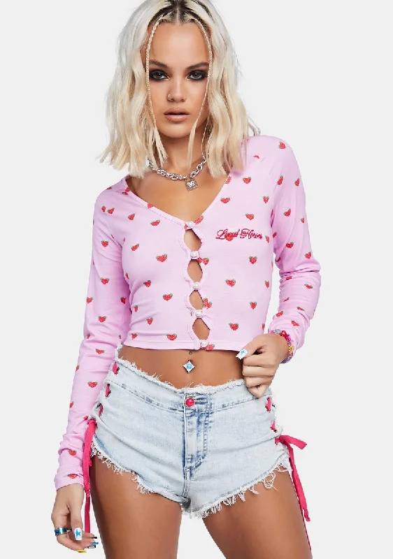 New Arrival Discounts Secret Garden Crop Top