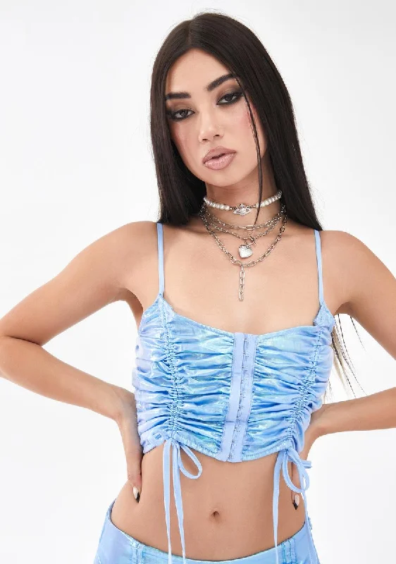 Women Wear Brands Sink Or Swim Ruched Crop Top