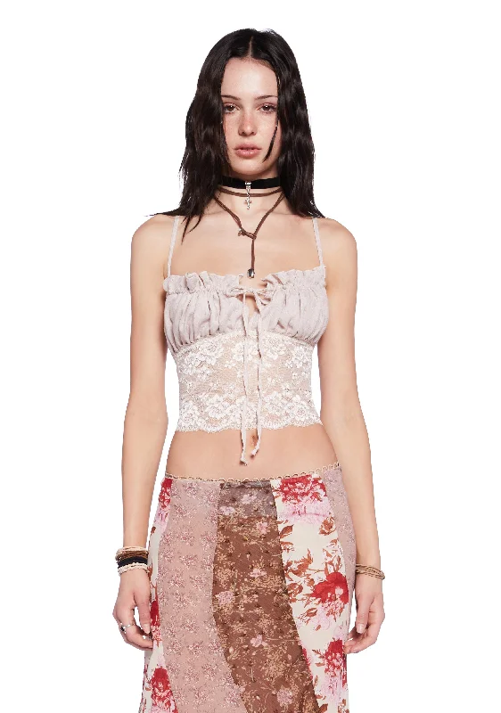 Wardrobe Upgrade Desert Rose Convertible Cami Top - Off White