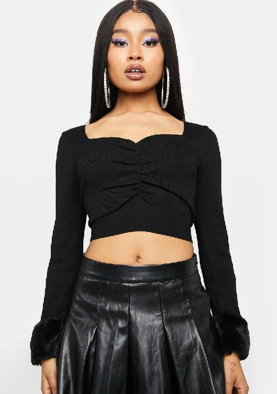 Winter Wardrobe Clearance Night Say You'll Stay Crop Top