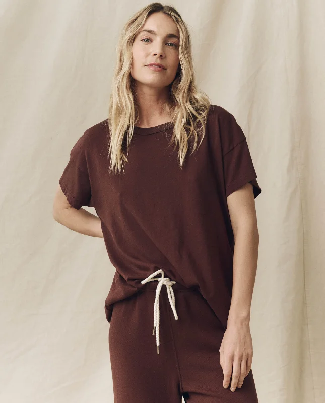 Affordable Online Boutique The Boxy Crew. Solid -- Toasted Walnut