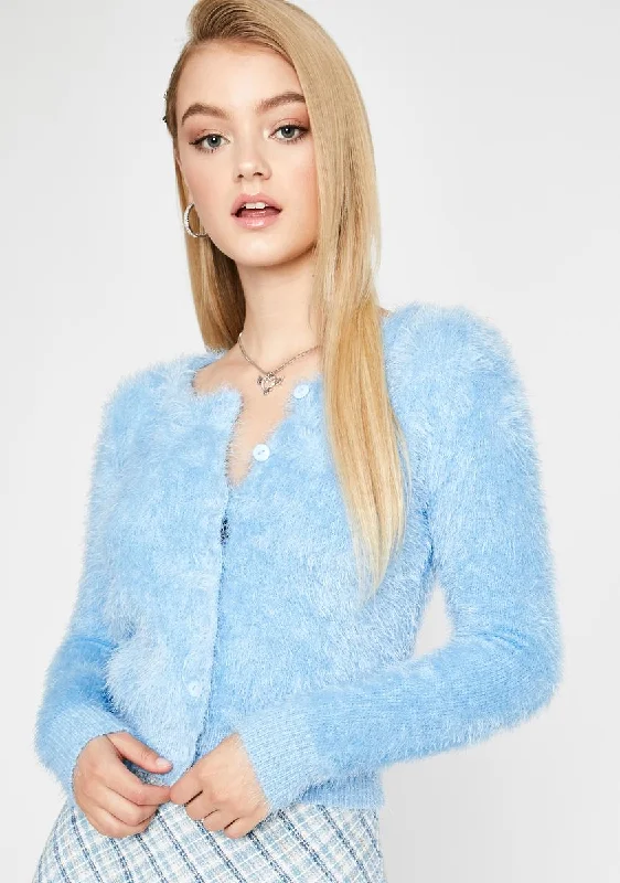 Women's Everyday Attire Everybody Likes Me Fuzzy Cardigan