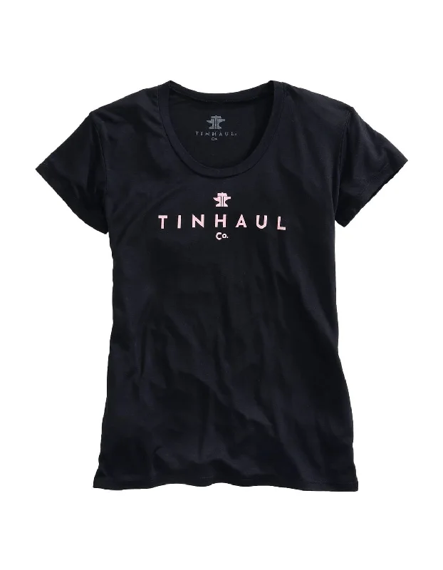 Women's Trendy Garments Tin Haul Womens Black Poly/Rayon Anvil and Hammer S/S T-Shirt Women's Trendy Garments Tin Haul Womens Black Poly/Rayon Anvil and Hammer S/S T-Shirt