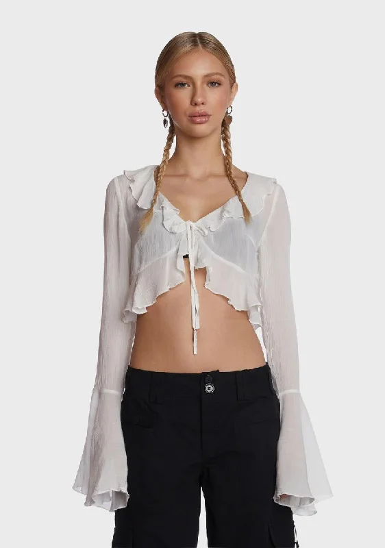 Season Sale Let It Flow Crop Top