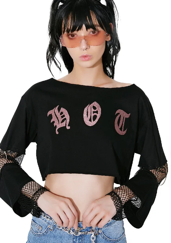 Stylish Savings Hotness Cut-Out Crop Top