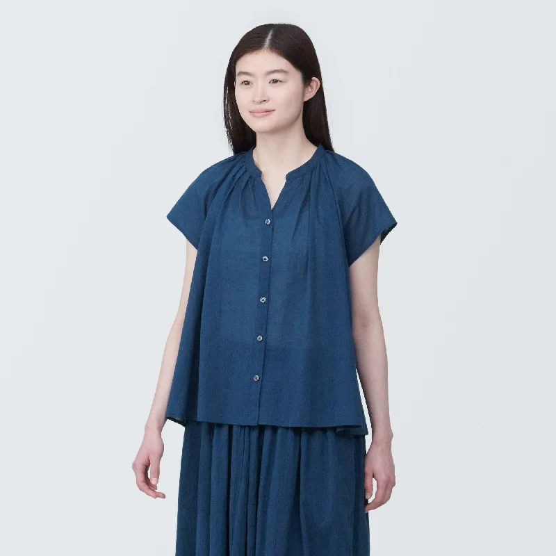 Cheap Women's Clothing Online Women's High-Twist Veil French Sleeve Blouse