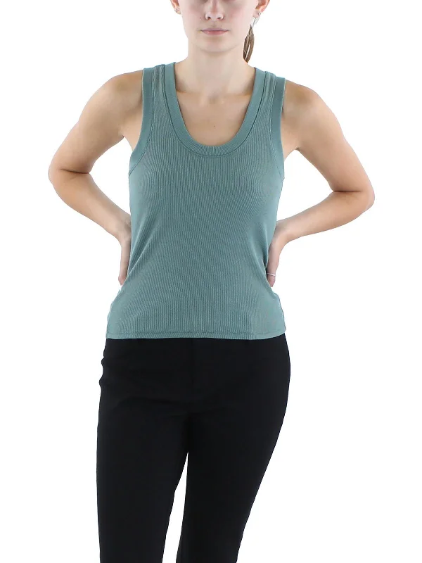 Fashion-forward Women's Wear Womens Sleeveless Ribbed Tank Top