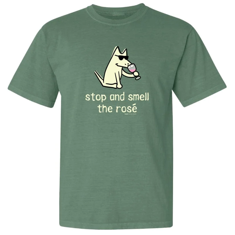 Athleisure Wear Stop And Smell The Rosé - Classic Tee