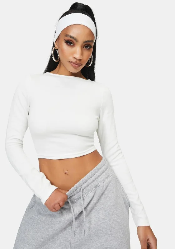 Online Impressions Boutique Mira Low Scoop Back Crop Top