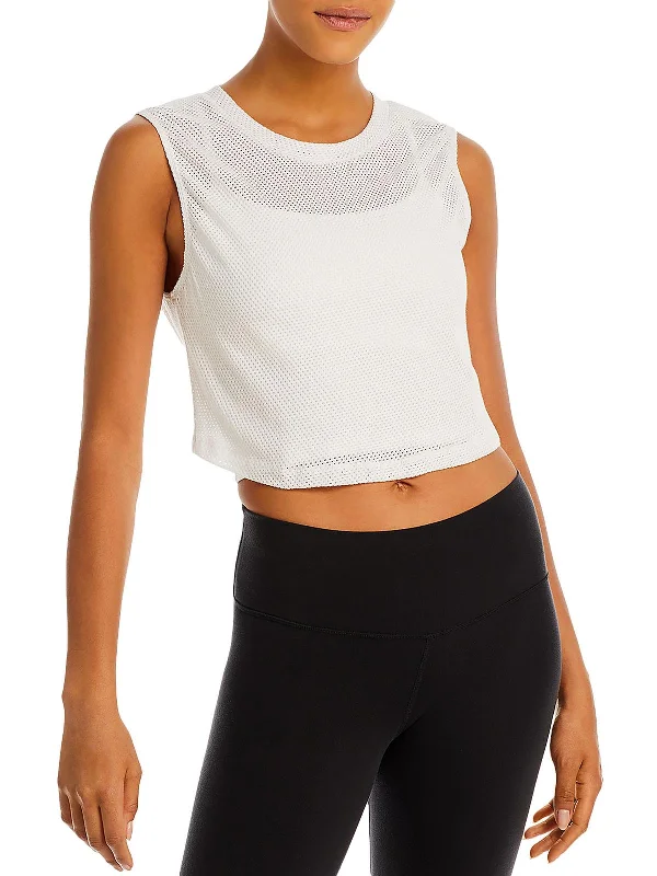 Sales For Clothes Womens Cropped Mesh Tank Top