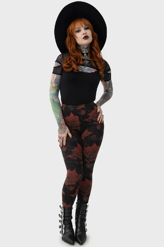 Women's Contemporary Apparel Blood Rose Leggings