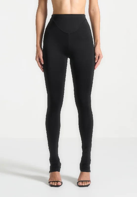 Unique Women's Fashion Pieces Éternelle High Waisted Leggings - Black