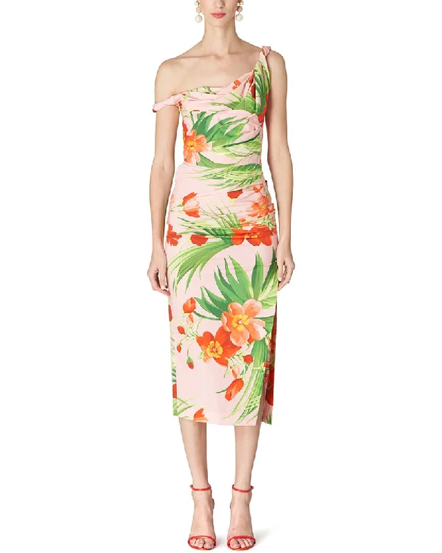 Modern Women's Apparel Carolina Herrera Off Shoulder Ruched Bodice Dress