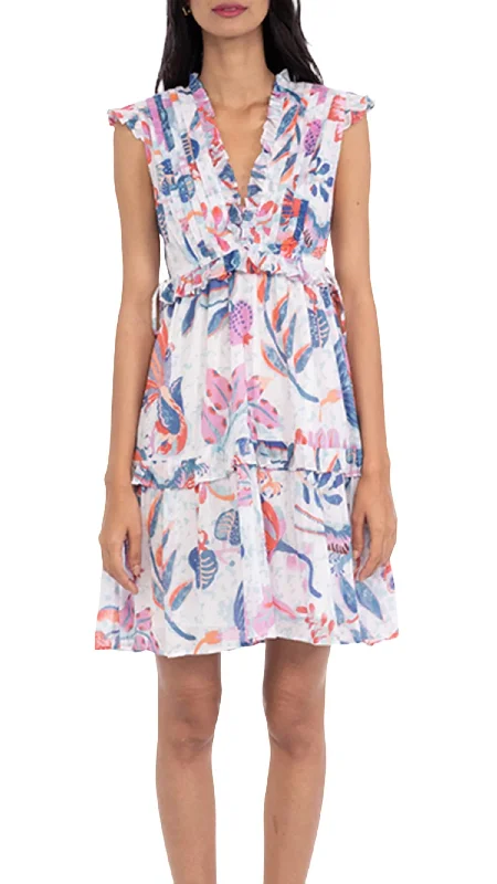 Chic Trends Unveiled Chandra Dress In Muse Pool