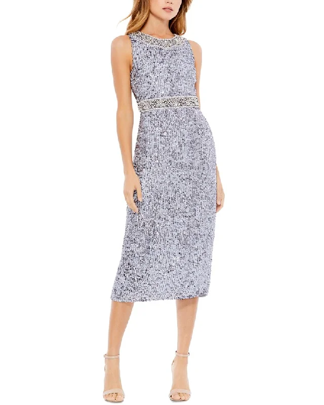 Minimalist Women's Fashion Clothing Mac Duggal Column Dress