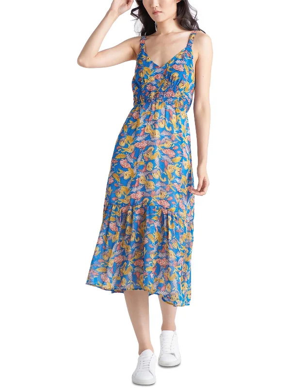 Weekend-Only Price Drops Womens Tiered V-neck Sundress