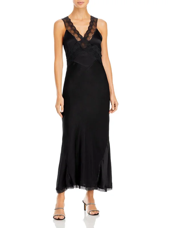 Sunday Shopping Spree – Grab The Best Deals Mendez Womens Lace Trim Long Slip Dress