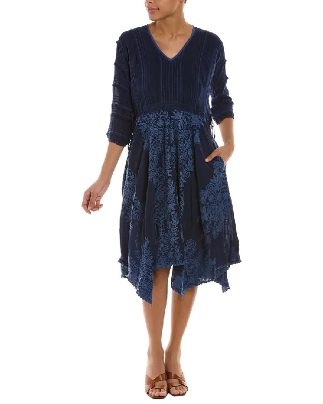 Chic Women's Clothing for Date Nights Johnny Was Rosslyn Pintuck Dress