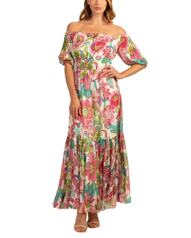 Women's Work Apparel Trina Turk West Coast Silk-Blend Dress