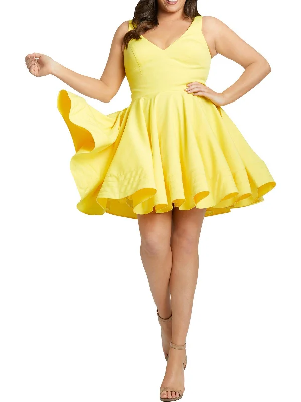 Season Sale Womens Cocktail Short Fit & Flare Dress
