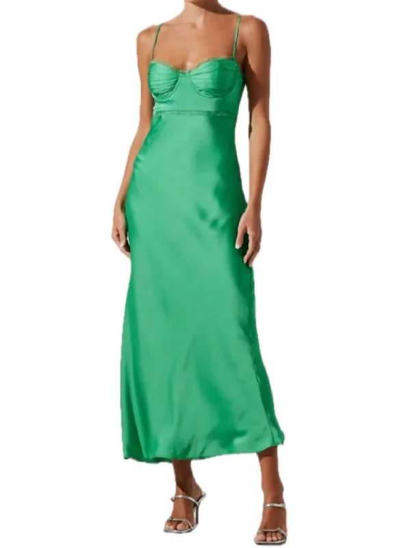 Unleash Your Trendy Side Florianne Dress In Green