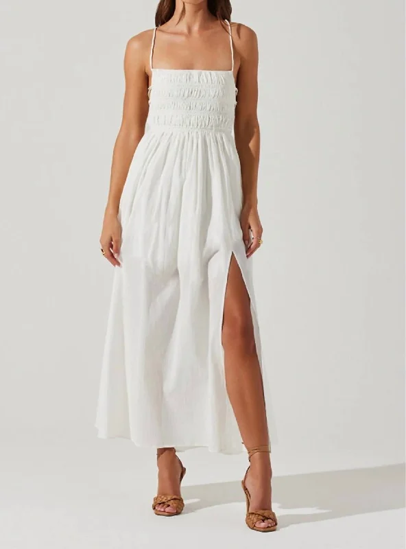 Trendy Attire For Her Stasia Dress In White