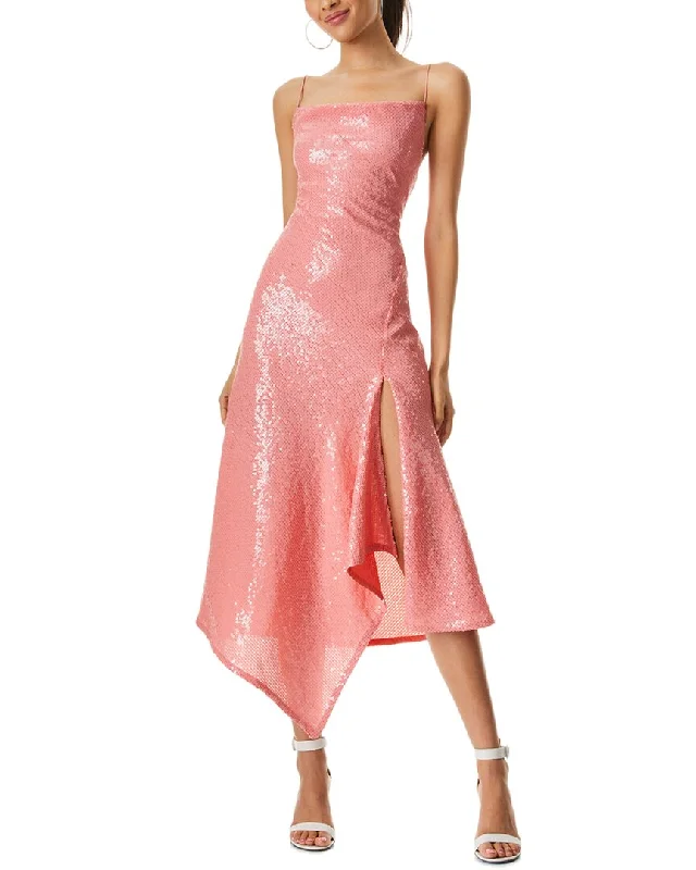 Valentine's Special alice + olivia Harmony Sequin Asymmetrical Dress