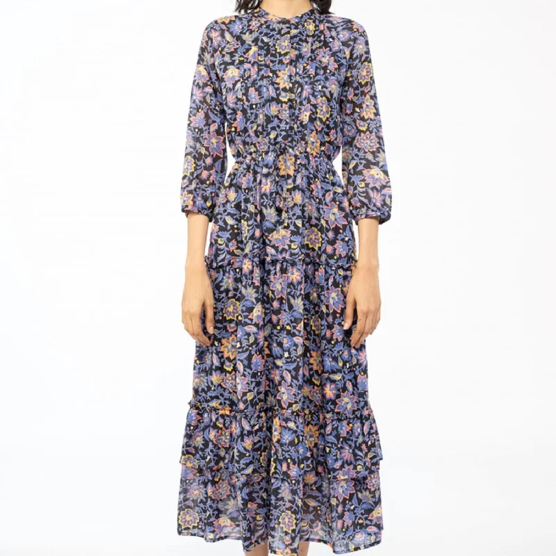 Trendsetter's Closet Bazaar Dress Black in Multi