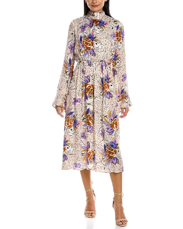 Flash Sales Les Reveries Ruffle Pussy Bow Dress