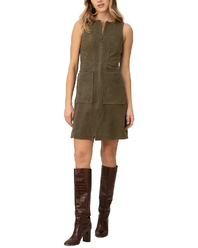 Trend Alert Trina Turk Downtown Suede Dress