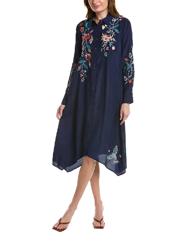 Edgy Fashion Johnny Was Viola Wide Cuff Seaside Silk Dress