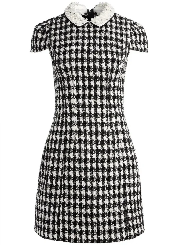 Flash Sales Today Velia Embellished Tweed Minidress In Black
