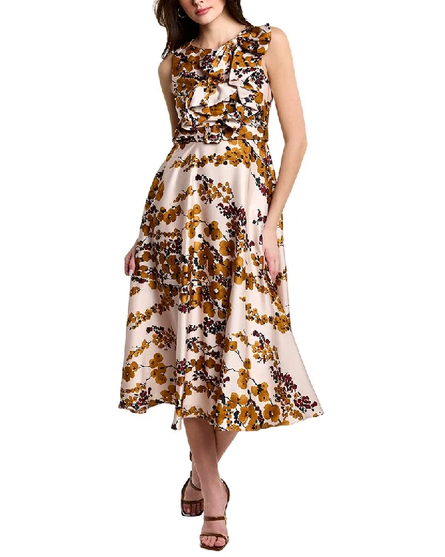 Casual Outfit For Women Badgley Mischka Ruffle Bodice Cocktail Dress