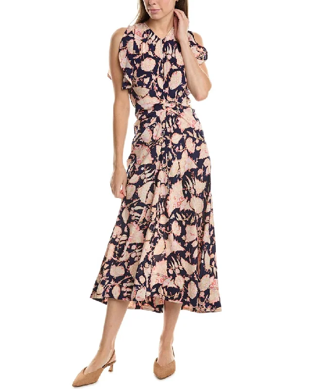 Woman Clothing A.L.C. Remy Silk-Blend Dress
