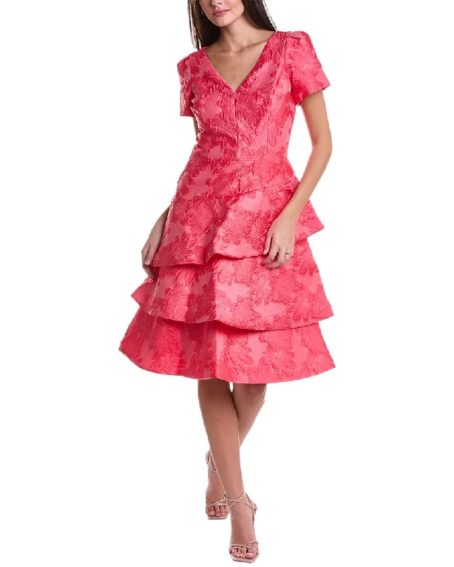 Clothes Of Woman Teri Jon by Rickie Freeman Jacquard Cocktail Dress