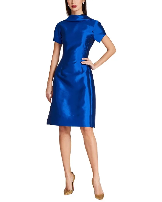 Popular Collection Teri Jon by Rickie Freeman Special Occasion Short Silk-Blend Dress Popular Collection Teri Jon by Rickie Freeman Special Occasion Short Silk-Blend Dress