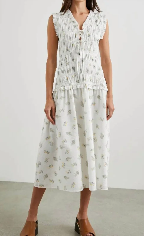 Daily Essentials Dion Dress In Amaryllis