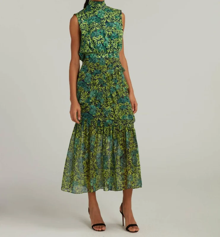 Trendy Threads Fleur Dress In Woodland