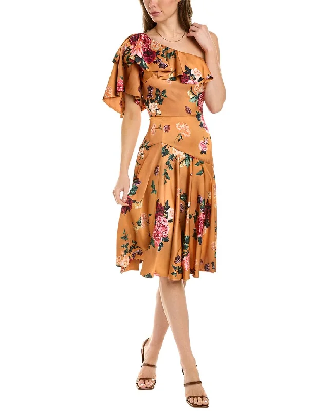 Luxury Fashion Theia Elora Printed Cocktail Dress