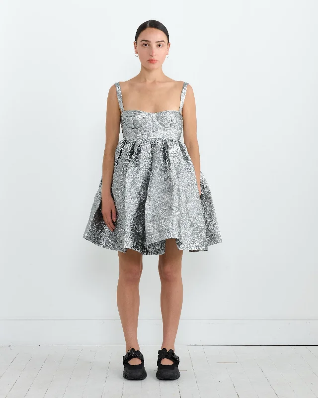 Fashion Forward, Function First Onique Dress in Silver